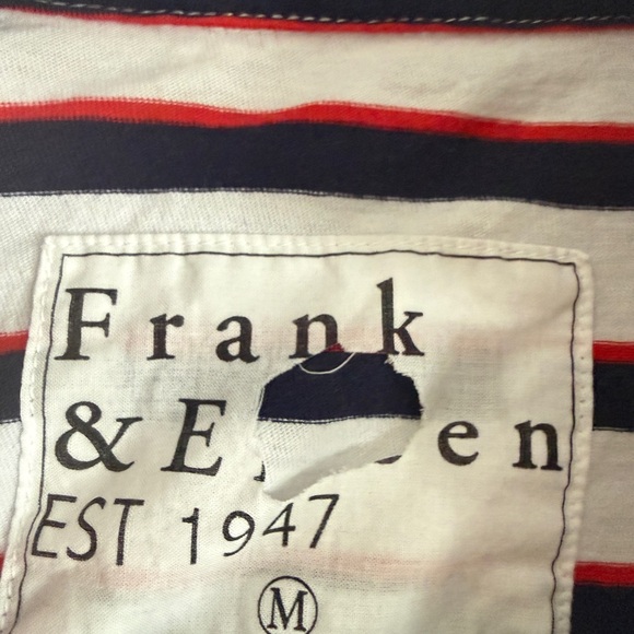 FRANK & EILEEN Patty Popover Red/Navy/White Stripe Sz M - Picture 6 of 7